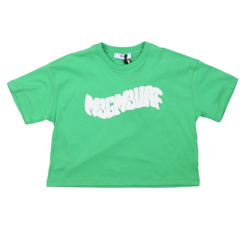 msgm - JERSEY BOX T-SHIRT FLICKOR IRISH