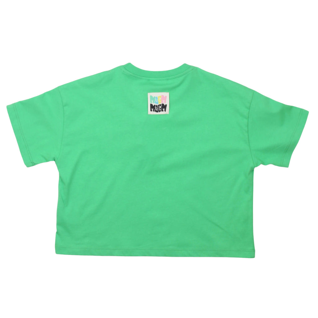 msgm - JERSEY BOX T-SHIRT FLICKOR IRISH